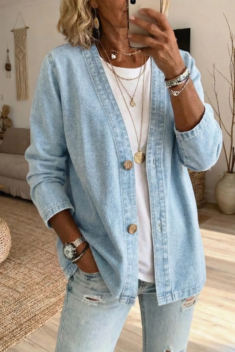 ✨⏰LAST DAY SAVE 49% ⏰Lightweight Denim Cardigan
