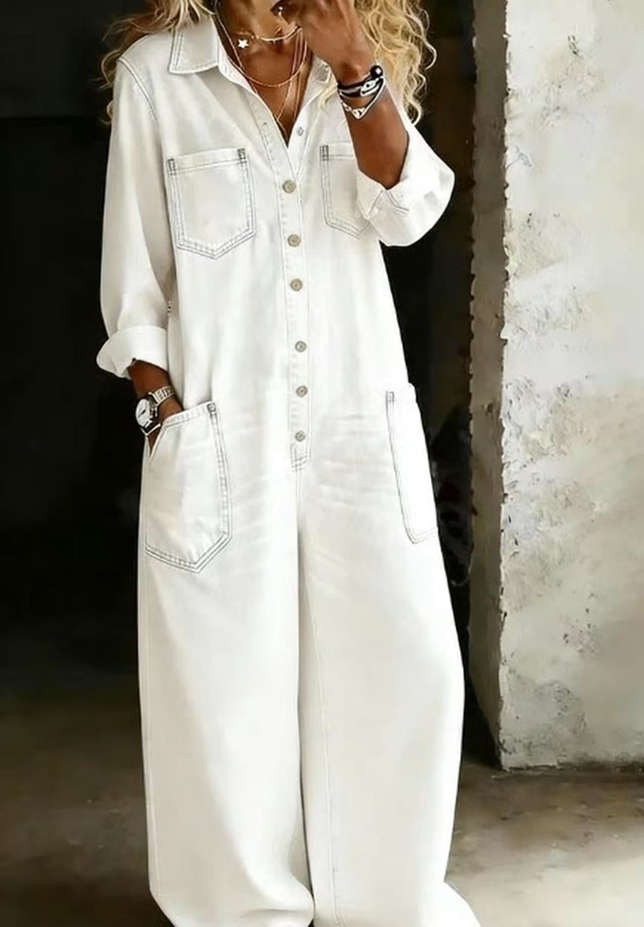 ✨⏰LAST DAY SAVE 49% ⏰ Women's Cozy and Casual Cotton Jumpsuit